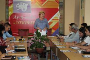 Встреча с участием председателя комитета по делам молодежи и туризму Курской области Аллы Альбертовны Чертовой